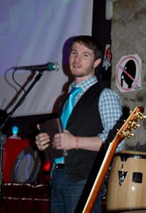 Chris Ulery speaking at a church event