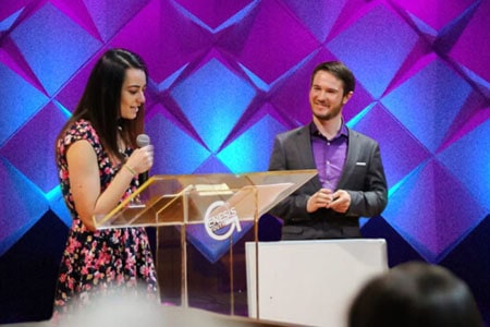 Chris and Jessica Ulery ministering together