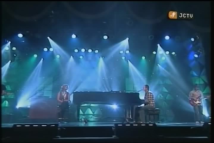 Live televised worship set with piano