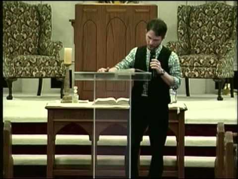 Chris Ulery preaching a Sunday message
